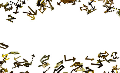 Golden Arrows Abstract Background