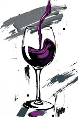 red wine splash