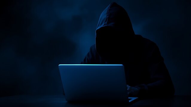 Computer crime concept.