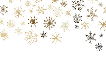 Winter Snow Symphony: Captivating 3D Illustration of Descending Snowflakes for Christmas