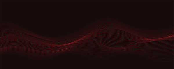 abstract red wavy background