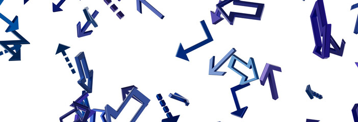 Abstract Blue Arrows Background