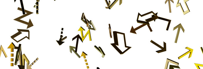 Abstract Gold Arrows Background