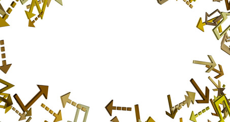 Abstract Gold Arrows Background