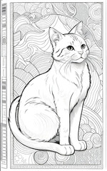 Cat Line art