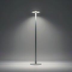 Minimalist LED streetlight with soft glowing illumination.