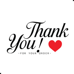 Thank You for Your Order. Elegant Thank You for Your Order Design with Stylish Graphics. Sophisticated Thank You for Your Purchase Image with Modern Elements. Chic Thank You for Your Order Graphic