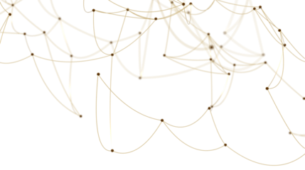Abstract Network with Connected Dots and Lines