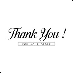 Thank You for Your Order. Elegant Thank You for Your Order Design with Stylish Graphics. Sophisticated Thank You for Your Purchase Image with Modern Elements. Chic Thank You for Your Order Graphic