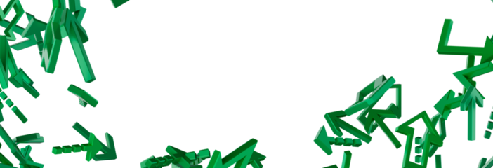 Abstract Green Arrows Background