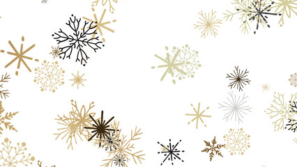 Winter Snow Symphony: Captivating 3D Illustration of Descending Snowflakes for Christmas