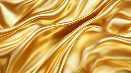 golden fabric shimmering with light and texture, shiny surface