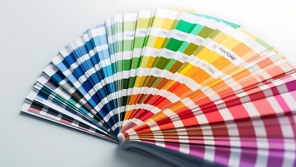 Open Pantone sample colors catalogue.