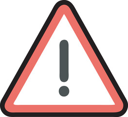 A warning sign vectoricon 