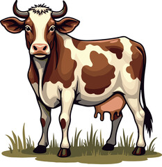 Fototapeta premium Cow in the pasture
