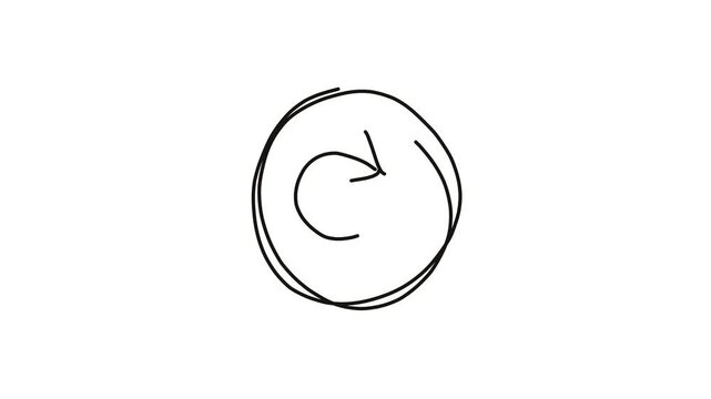 hand drawn table animation on white background video