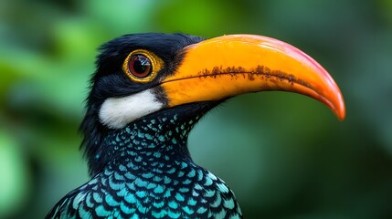 Obraz premium Vibrant Toucan Portrait: A Jewel of the Rainforest