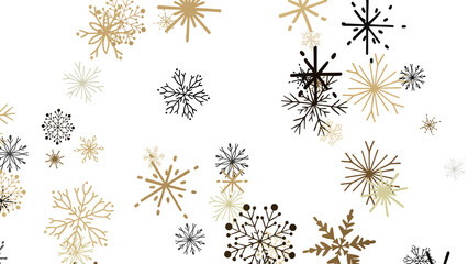 The winter background, falling snowflakes