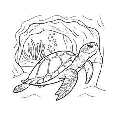 Simple, Easy, and Large Print Designs for Adults and Kids. Bold and easy coloring page