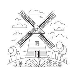 Simple, Easy, and Large Print Designs for Adults and Kids. Bold and easy coloring page