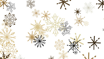 Winter Snow Symphony: Captivating 3D Illustration of Descending Snowflakes for Christmas