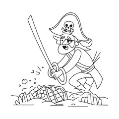 Obraz premium Simple, Easy, and Large Print Designs for Adults and Kids. Bold and easy coloring page