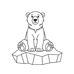 Simple, Easy, and Large Print Designs for Adults and Kids. Bold and easy coloring page