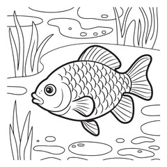 Simple, Easy, and Large Print Designs for Adults and Kids. Bold and easy coloring page