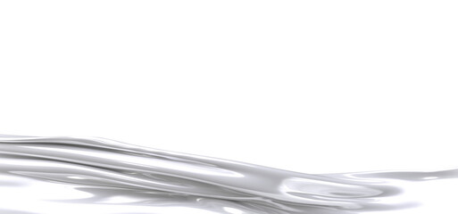 Abstract White Liquid