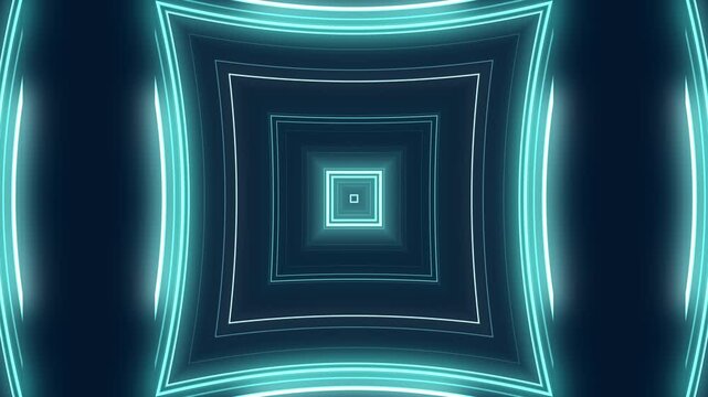 Blue Digital Sci-Fi Tunnel Background
