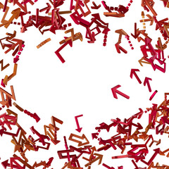 Abstract Green Arrows Background