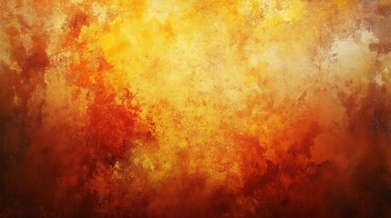 Abstract glowing orange and yellow smoky background with dramatic lighting. Artistic and atmospheric concept.