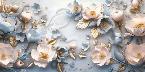 "Elegant 3D Wallpaper for Home Interiors Featuring Timeless Classic Decorations, Perfect for Enhancing Living Spaces with Sophisticated Style and Traditional Aesthetic Touches"

