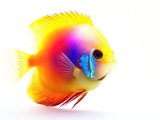 Fish on White Background