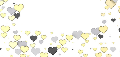 Falling red and pink hearts isolated on transparent background. Valentine‚Äôs day design.