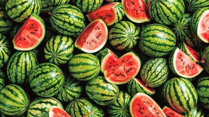 watermelon seamless pattern wallpaper