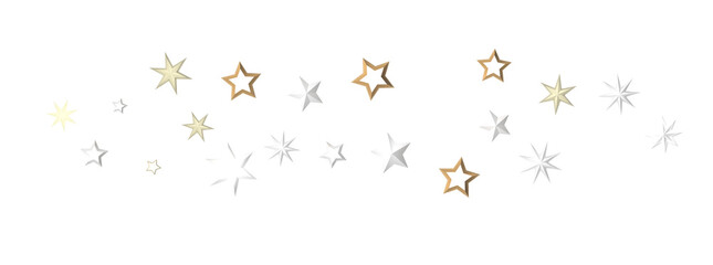 Drifting Christmas Stardust: Captivating 3D Illustration of Descending Stardust Particles for the Holidays