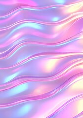 A vibrant, wavy pattern featuring soft pink and blue hues, creating a fluid and dynamic visual effect.