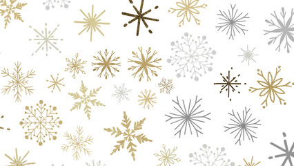 Snowflakes Falling On Snow - Winter Banner