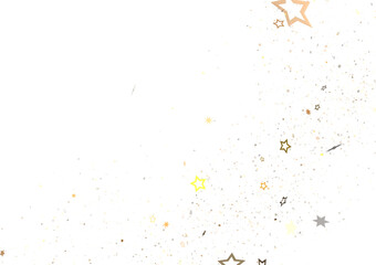 Golden Glitter Stars