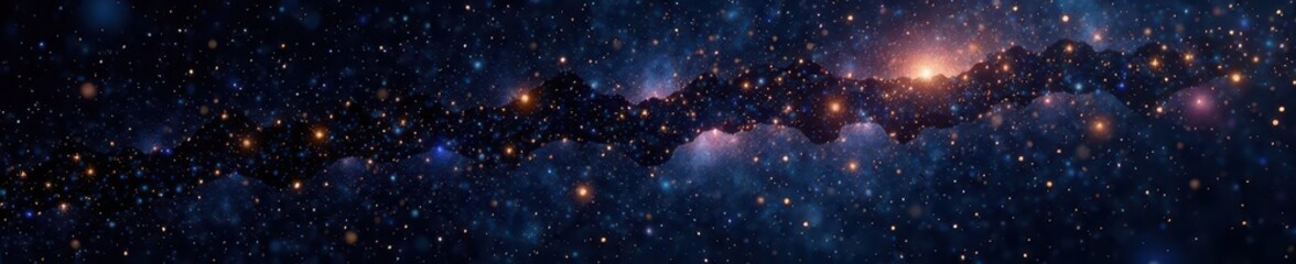 Obraz premium Millions of shimmering stars against a deep black backdrop , cosmic, astrophotography