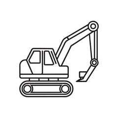 Naklejka premium excavator art design 