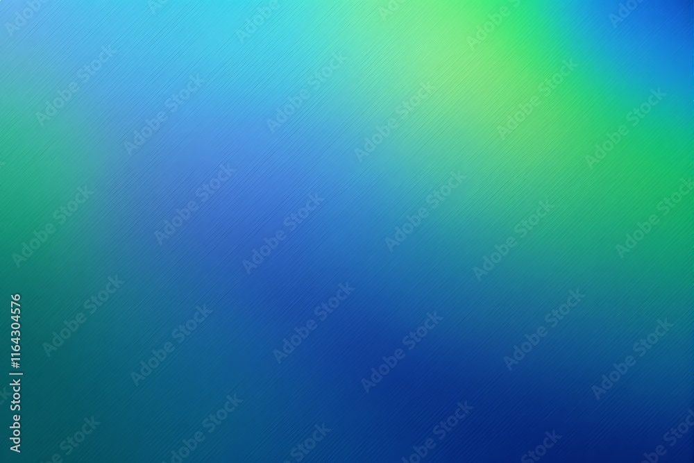 Aufkleber Abstract gradient with blue and green tones, textured diagonal strokes, smooth transition creating a calm and modern background.