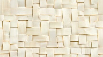   A close-up view of wooden or plywood panels on a wall