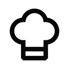 Chef hat icon. Cook cap vector illustration. Master chef pictogram. Culinary symbol isolated on background