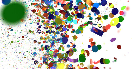 Colorful Confetti Explosion Background