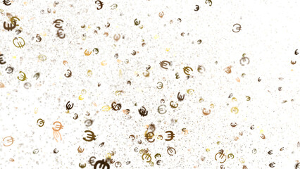 Golden Confetti Explosion