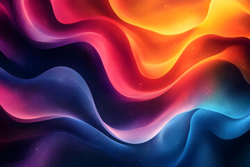 Stylish Abstract Wave Background - Vibrant and Multicolored Layered Design with Dynamic Flow and Creative Textured Aesthetic