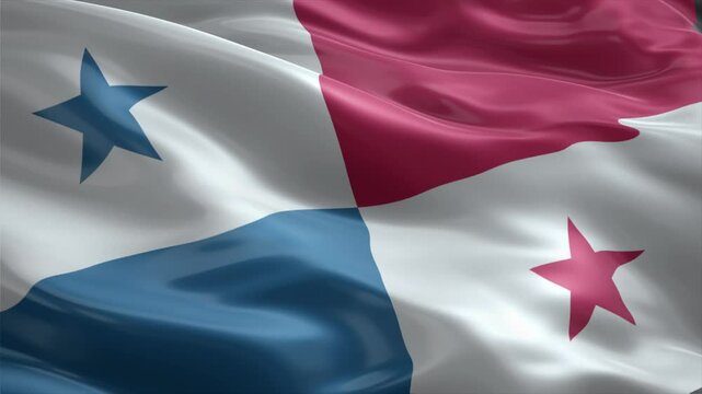 panama country flag waving for 10 seconds in high quality