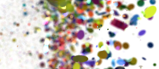 Colorful Confetti and Streamers Explosion